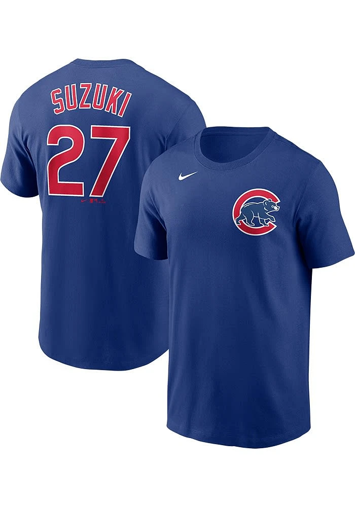 Seiya Suzuki Chicago Cubs Name And Number Short Sleeve Player T Shirt