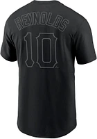 Bryan Reynolds Pittsburgh Pirates Black Pitch Name And Number Short Sleeve Player T Shirt