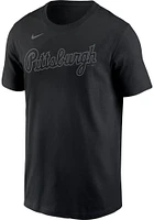 Bryan Reynolds Pittsburgh Pirates Black Pitch Name And Number Short Sleeve Player T Shirt