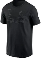 Yadier Molina St Louis Cardinals Black Pitch Name And Number Short Sleeve Player T Shirt
