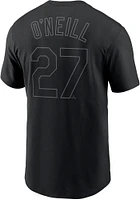 Tyler O'Neill St Louis Cardinals Black Pitch Name And Number Short Sleeve Player T Shirt