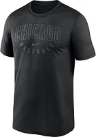 Nike Chicago Cubs Black Pitch Baseball Legend Short Sleeve T Shirt