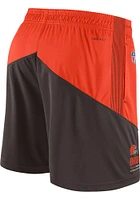 Nike Cleveland Browns Mens Orange KNIT Shorts
