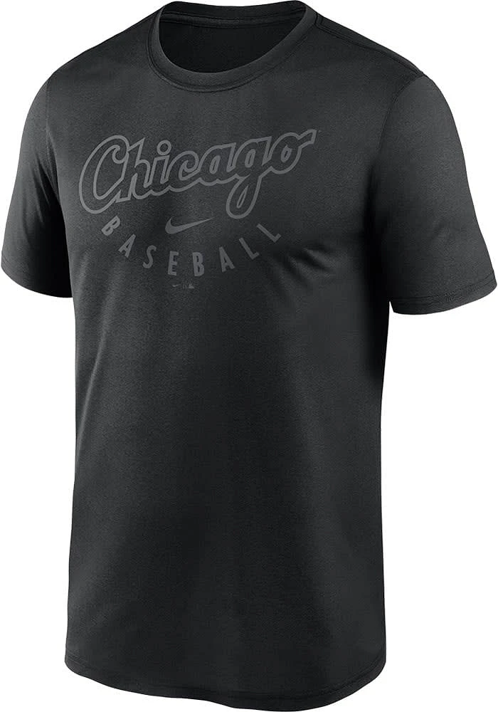 Nike Chicago White Sox Black Pitch Baseball Legend Short Sleeve T Shirt