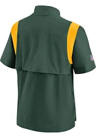Nike Green Bay Packers Mens COACH Short Sleeve Jacket