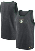 Nike Green Bay Packers Mens Grey TRIBLEND Short Sleeve Tank Top