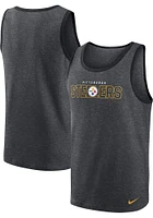 Nike Pittsburgh Steelers Mens Grey TRIBLEND Short Sleeve Tank Top