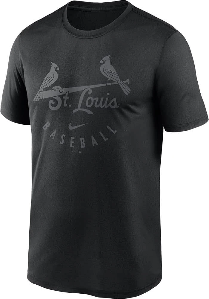 Nike St Louis Cardinals Black Pitch Baseball Legend Short Sleeve T Shirt