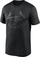 Nike St Louis Cardinals Black Pitch Baseball Legend Short Sleeve T Shirt