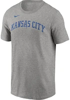 Adalberto Mondesi Kansas City Royals Grey Road Wordmark Short Sleeve Player T Shirt