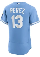 Salvador Perez Kansas City Royals Mens Authentic Alternate Jersey - Light Blue