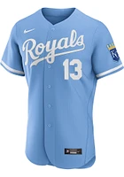 Salvador Perez Kansas City Royals Mens Authentic Alternate Jersey - Light Blue