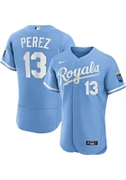 Salvador Perez Kansas City Royals Mens Authentic Alternate Jersey - Light Blue