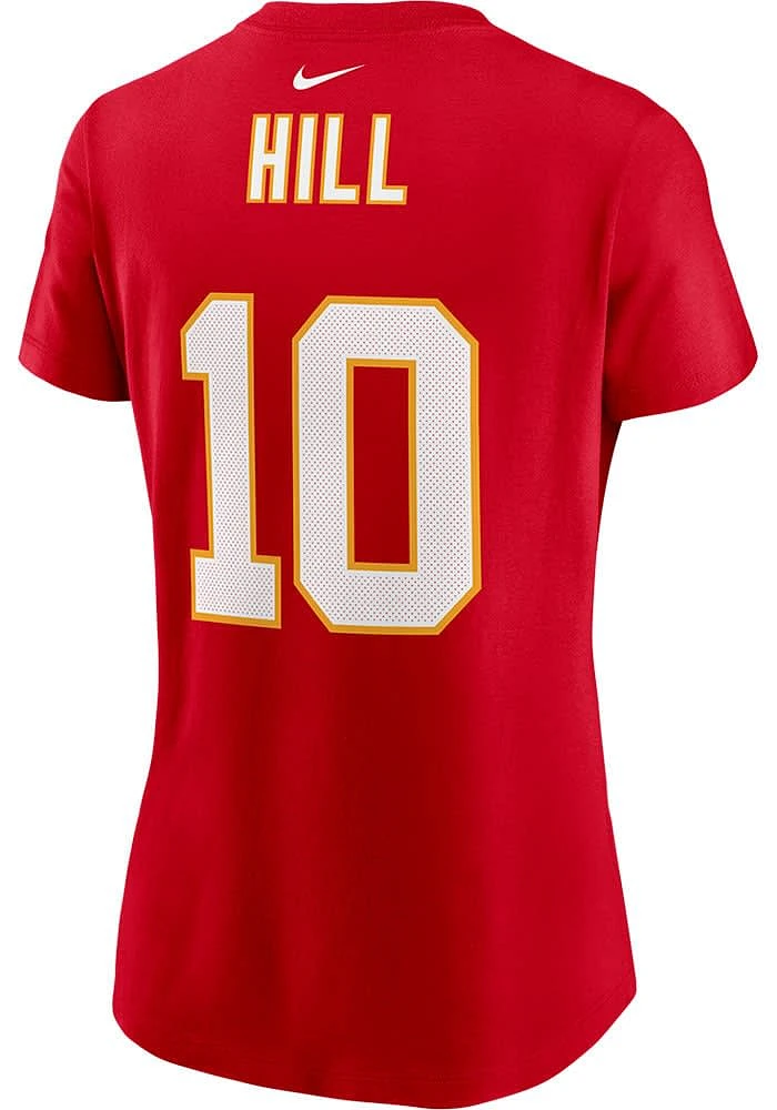 Tyreek Hill Kansas City Chiefs Womens Red Player T-Shirt