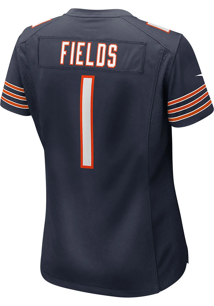 Justin Fields Nike Chicago Bears Womens Navy Blue Home Game Football Jersey