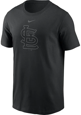 Nike St Louis Cardinals Black Pitch Logo Short Sleeve T Shirt