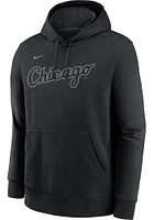 Nike Chicago White Sox Mens Black Pitch Wordmark Long Sleeve Hoodie