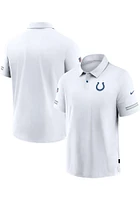 Nike Indianapolis Colts Mens White Sideline Short Sleeve Polo