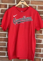 Nike Cleveland Guardians Red Cotton Wordmark Short Sleeve T Shirt