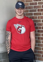 Nike Cleveland Guardians Red Large Logo Short Sleeve T Shirt