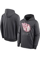 Nike Cleveland Guardians Mens Charcoal Therma Fleece Hood