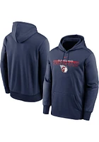 Nike Cleveland Guardians Mens Navy Blue Name Block Hood