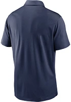 Nike Cleveland Guardians Mens Navy Blue Franchise Short Sleeve Polo