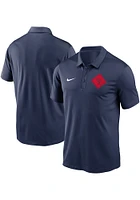 Nike Cleveland Guardians Mens Navy Blue Franchise Short Sleeve Polo
