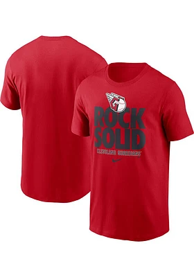 Nike Cleveland Guardians Red Rock Solid Short Sleeve T Shirt