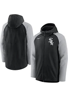 Nike Chicago White Sox Mens Navy Blue PLAYER THERMA FULL Zip JACKET Long Sleeve
