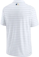 Nike Milwaukee Brewers Mens Navy Blue AC SS STRIPED Polo - CITY CONNECT Short Sleeve