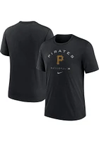 Nike Pittsburgh Pirates Black DRI-BLEND EARLY WORK Short Sleeve Fashion T Shirt