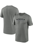 Nike Cincinnati Bengals Grey Sideline Legend Short Sleeve T Shirt