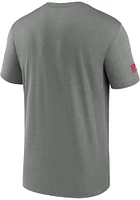 Nike Kansas City Chiefs Grey Sideline Legend Short Sleeve T Shirt