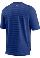 Nike Chicago Cubs Blue PREGAME TOP Short Sleeve T Shirt