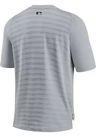 Nike Detroit Tigers Grey PREGAME TOP Short Sleeve T Shirt