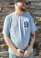 Nike Detroit Tigers Grey PREGAME TOP Short Sleeve T Shirt