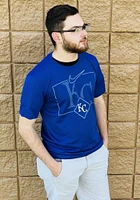 Nike Kansas City Royals Blue DIAMOND VIEW LEGEND Short Sleeve T Shirt