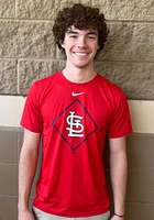 Nike St Louis Cardinals Red TEAM DIAMOND ICON LEGEND Short Sleeve T Shirt