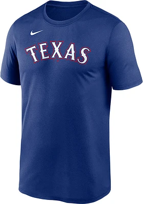 Nike Texas Rangers WORDMARK LEGEND Short Sleeve T Shirt