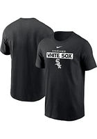 Nike Chicago White Sox Black TEAM ISSUE Short Sleeve T Shirt