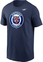 Nike Detroit Tigers Navy Blue COOP LOGO Short Sleeve T Shirt