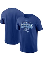 Nike Kansas City Royals Blue COOP REWIND ARCH Short Sleeve T Shirt
