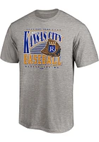 Kansas City Royals Grey WINNING TIME Short Sleeve T Shirt