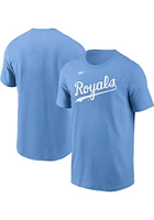 Nike Kansas City Royals Light Blue COOP WORDMARK Short Sleeve T Shirt
