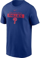 Nike Philadelphia Phillies Blue TEAM ISSUE Short Sleeve T Shirt