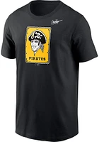 Nike Pittsburgh Pirates Black COOP LOGO Short Sleeve T Shirt