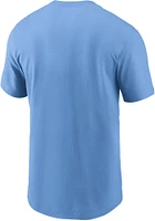 Nike Texas Rangers Light Blue WORDMARK Short Sleeve T Shirt