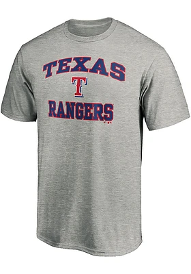 Texas Rangers Grey HEART AND SOUL Short Sleeve T Shirt
