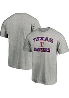 Texas Rangers Grey HEART AND SOUL Short Sleeve T Shirt